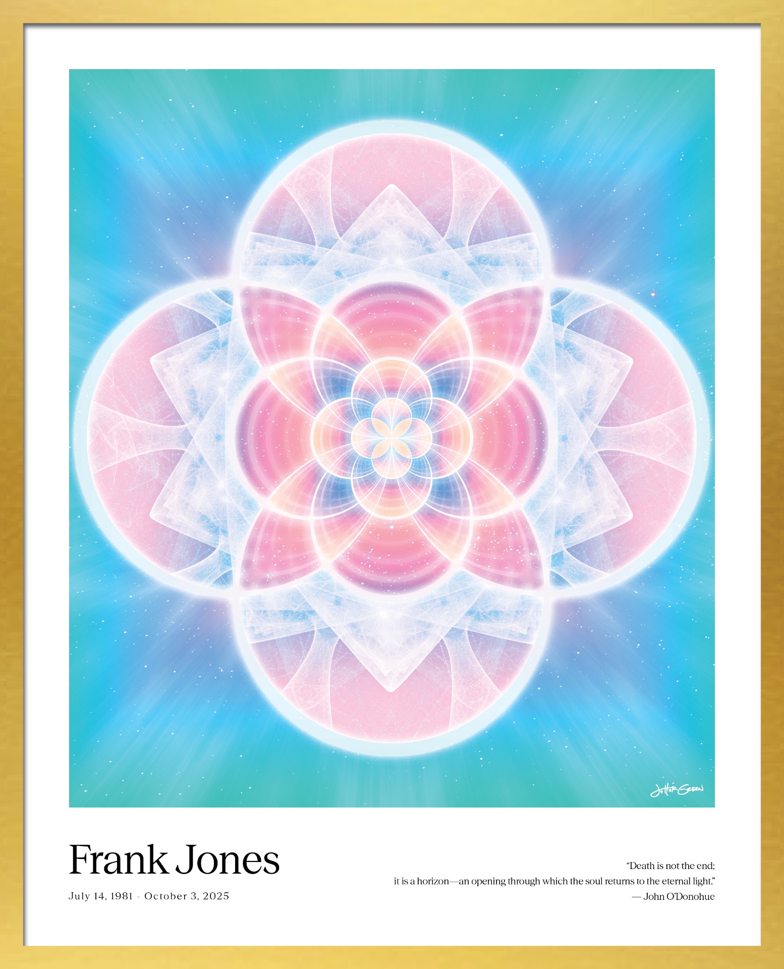 Gold frame