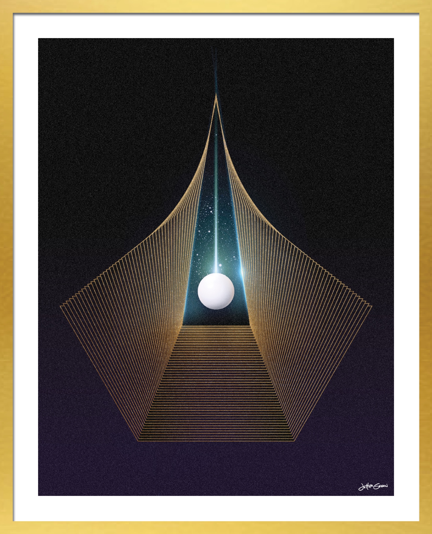 Gold frame — no text