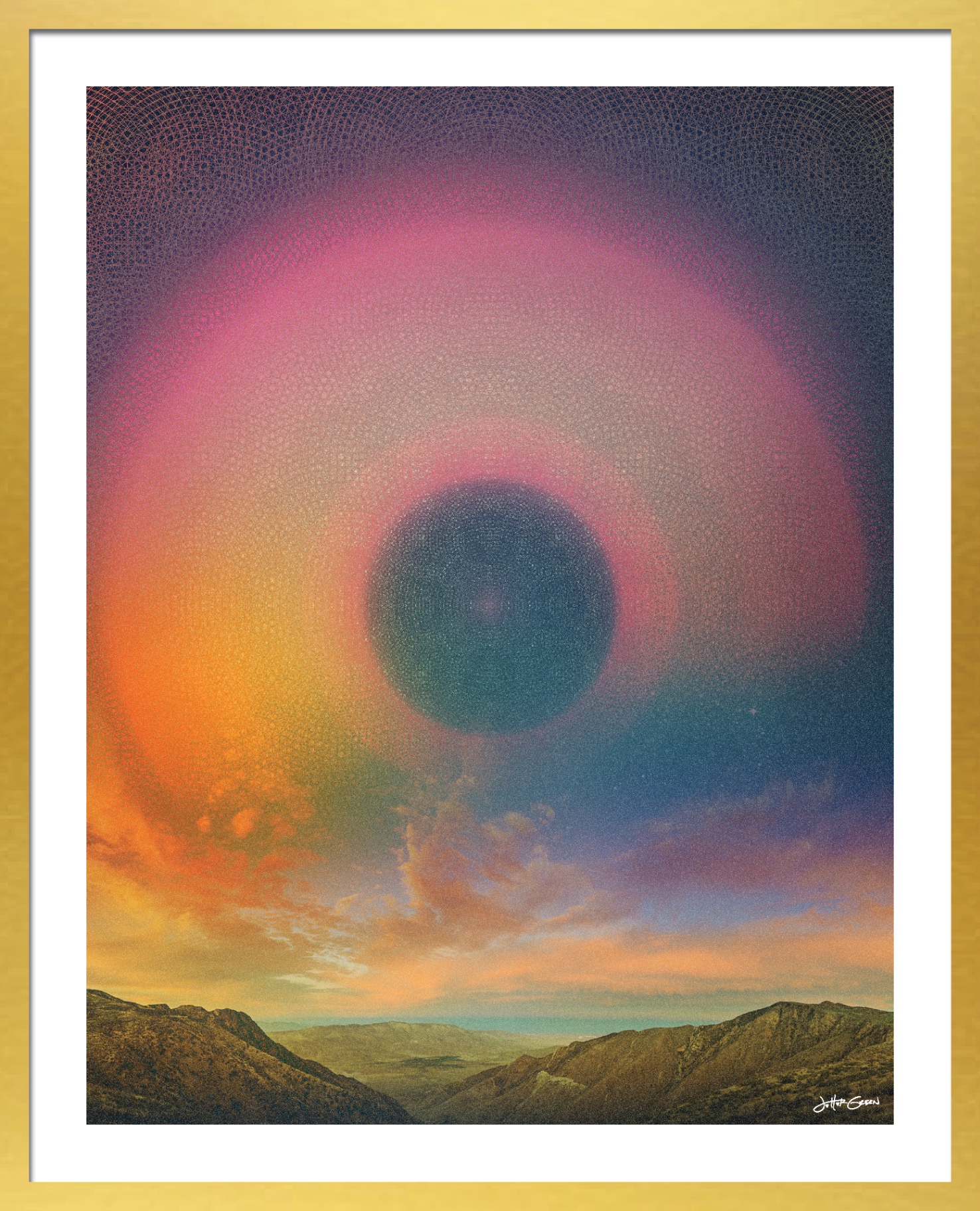 Gold frame — no text
