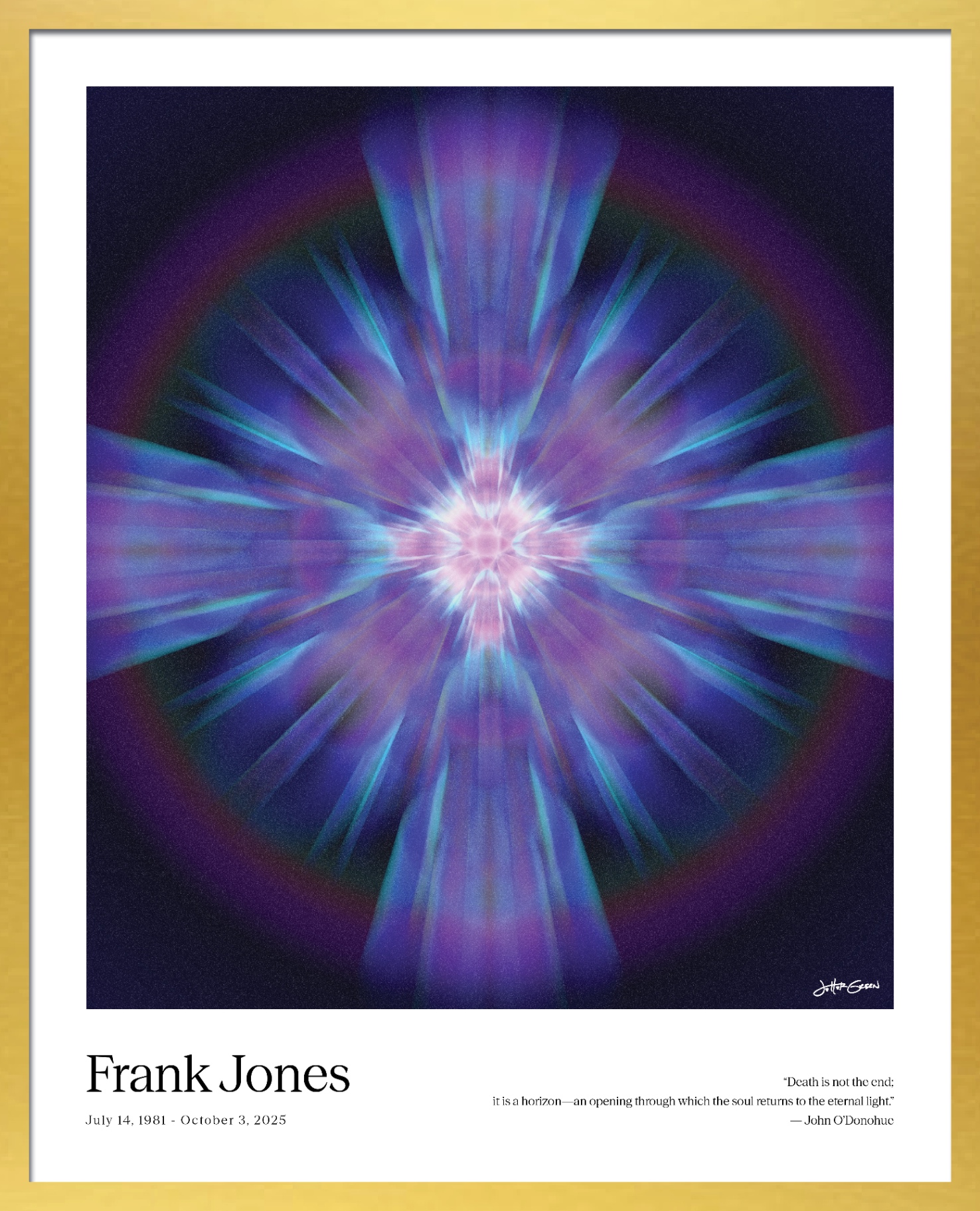 Gold frame