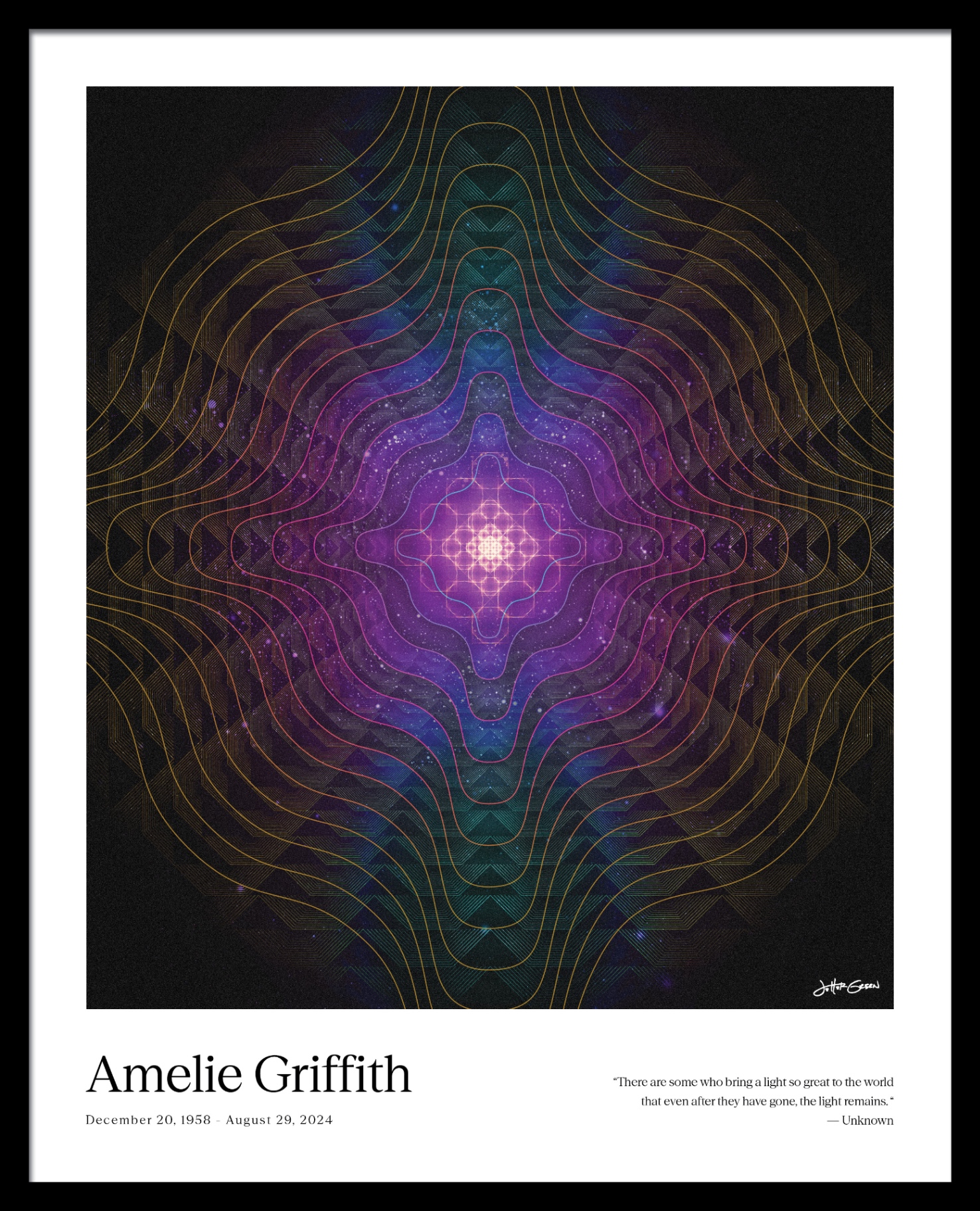 Quantum sacred geometry artwork