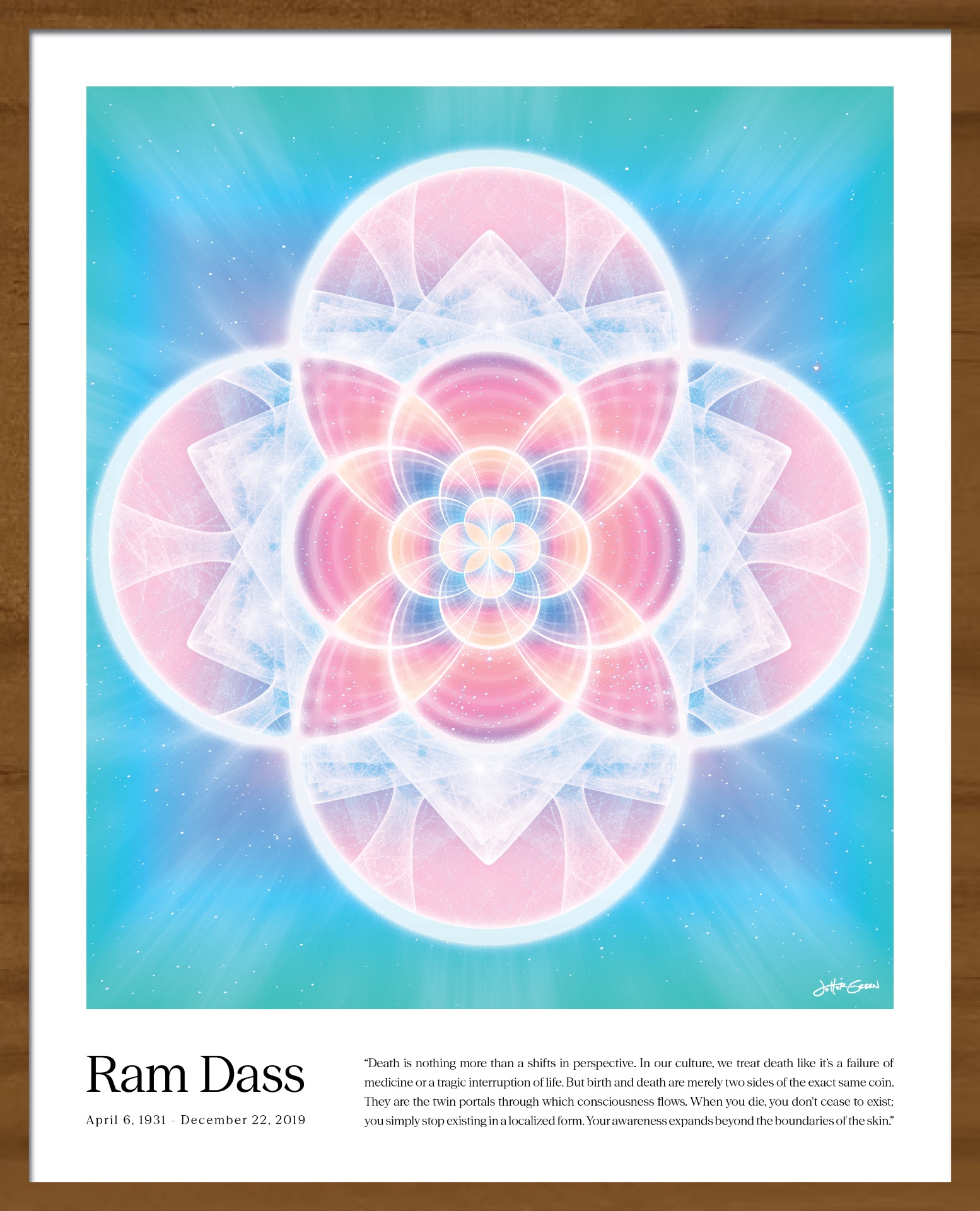 Dark brown frame